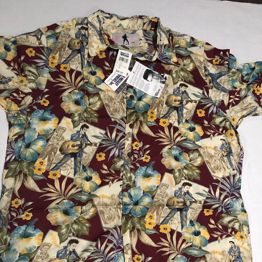 NWT Reyn Spooner Elvis Presley Collectible Shirt